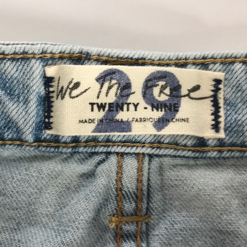 Free People Denim Button-Front Mini Skirt - Picture 7 of 9